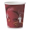 Dart Paper Hot Drink Cups in Bistro Design, 10 oz, Maroon, PK50 370SI-0041 - alternate 1